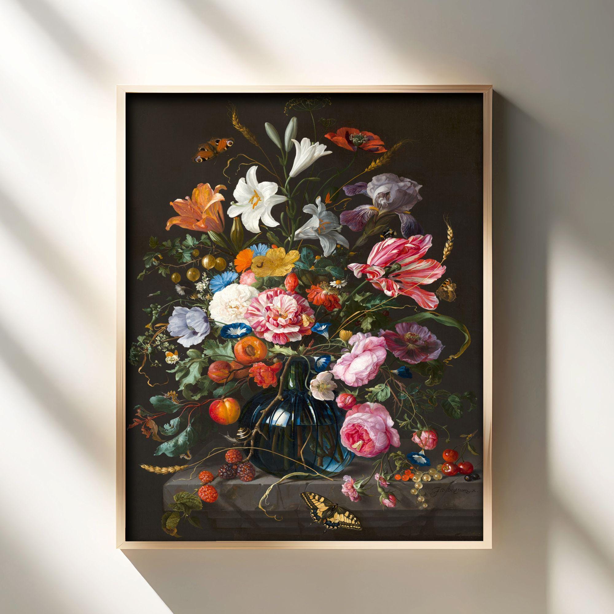 Vase of Flowers 17th Century Floral Still Life --- Dutch
