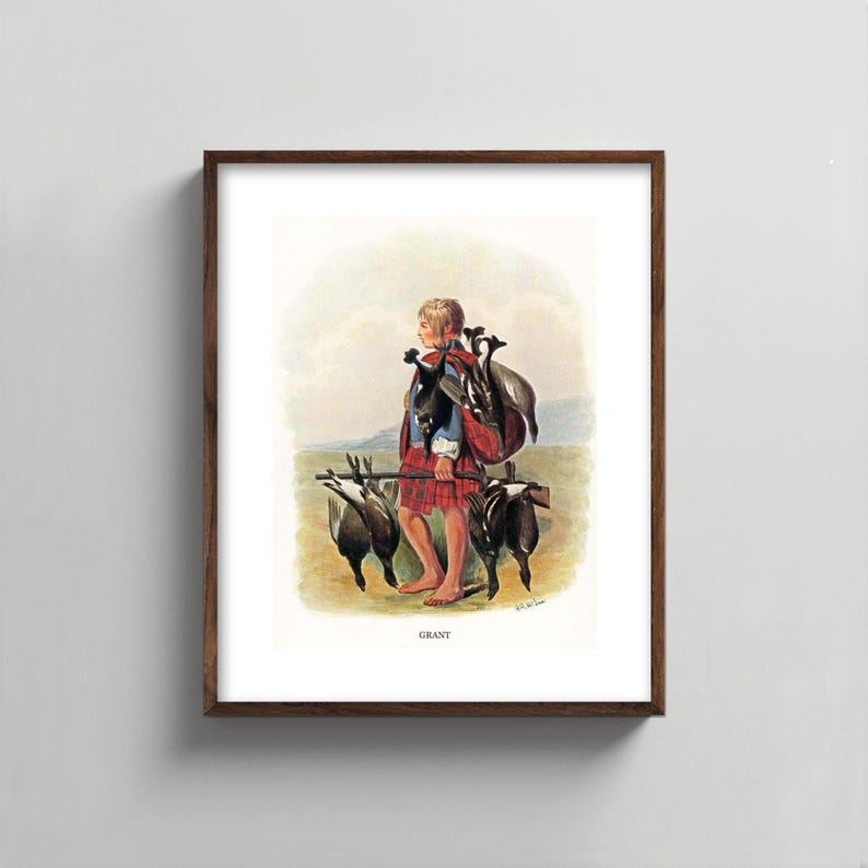 Grant Clan Hunter — R.R. McIan, 1845. Highland Clan Print. Scottish Tartan Art. (Museum Quality Print) Bild 3