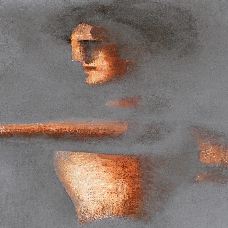 Abstract Figure Art - Human Movement Print, Vintage Minimalist Artwork image 4