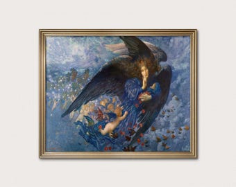 Edward Robert Hughes Painting: Night With Her Train of Stars Giclée Print