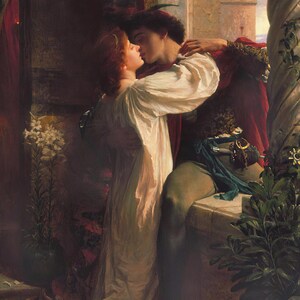 Romeo and Juliet Art Print: 1850s Shakespeare Painting afbeelding 4