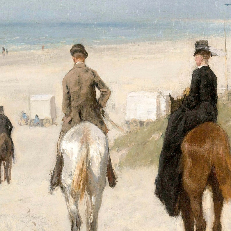 Beach landscape \u2022 Coastal wall art Cloud art \u2022 Antique horse painting \u2022 Victorian seascape horseback riders Printable \u2022 1880s horse art Beach landscape \u2022 Coastal wall art Cloud art \u2022 Antique horse painting \u2022 Victorian seascape horseback riders Printable \u2022 1880s horse art