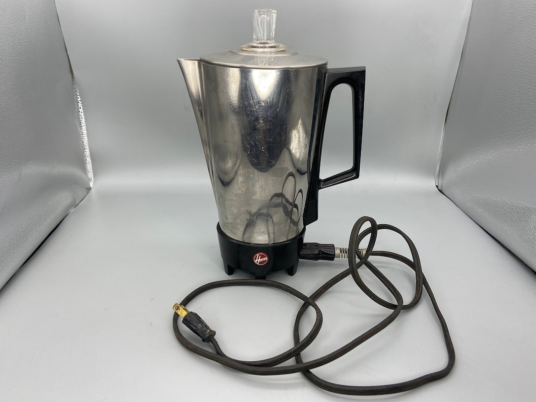 Hoover Chrome Electric Coffee Percolator Pot Model 8800 Rose Etsy