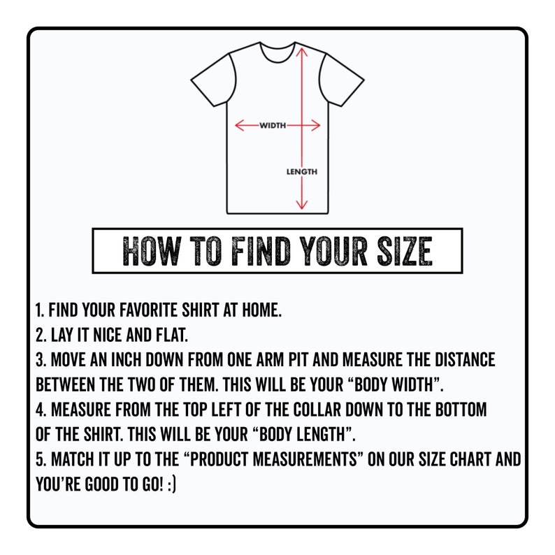 Pu&ograve; includere: Diagramma che mostra come misurare una camicia per la taglia. Il diagramma mostra una camicia con frecce che puntano alla "larghezza" e alla "lunghezza" della camicia. Il testo sotto il diagramma fornisce istruzioni su come misurare una camicia a casa.