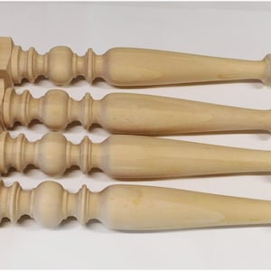 Farmhouse Hardwood Table Legs 29 inch Set of 4