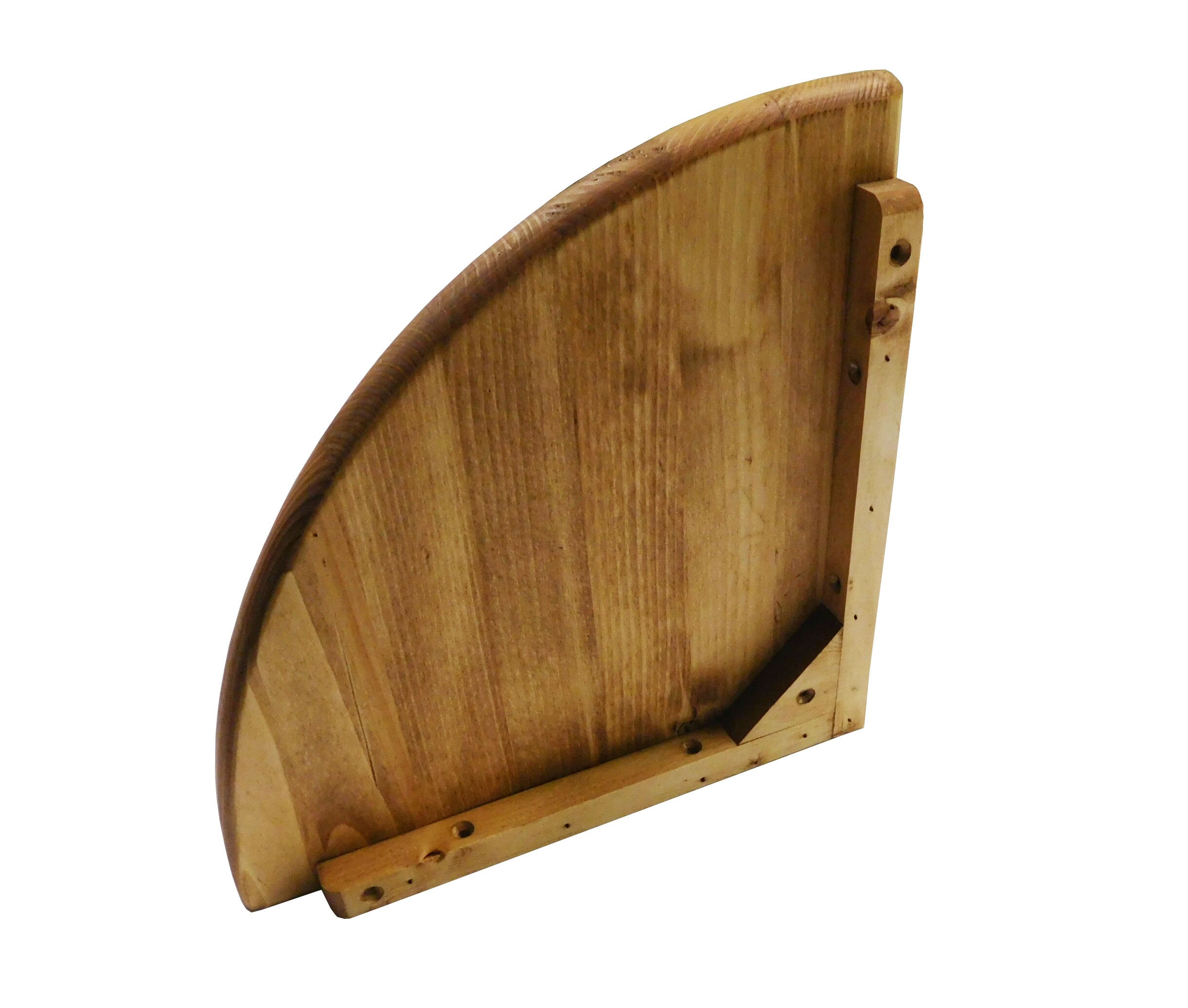 Round Front Corner Shelf Rustic Solid Pine Etsy