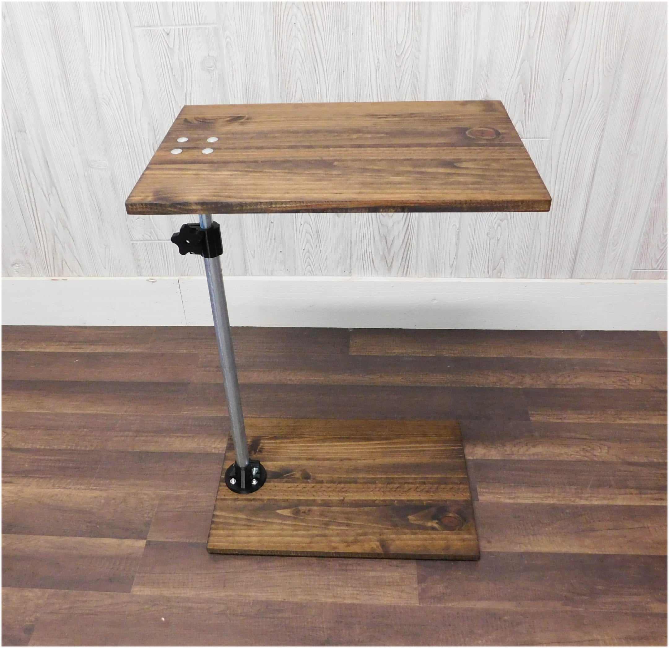 Adjustable c shaped side table best sale