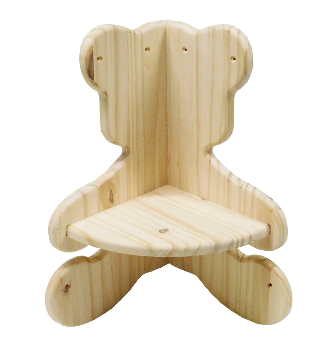 Teddy Bear Corner Shelf for Nursery or Childs Room Solid | Etsy