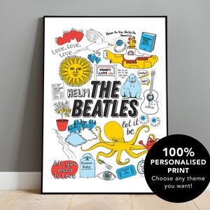 Personalised Artwork, Unique Birthday Gift, Commission, Illustration, DIGITAL FILE