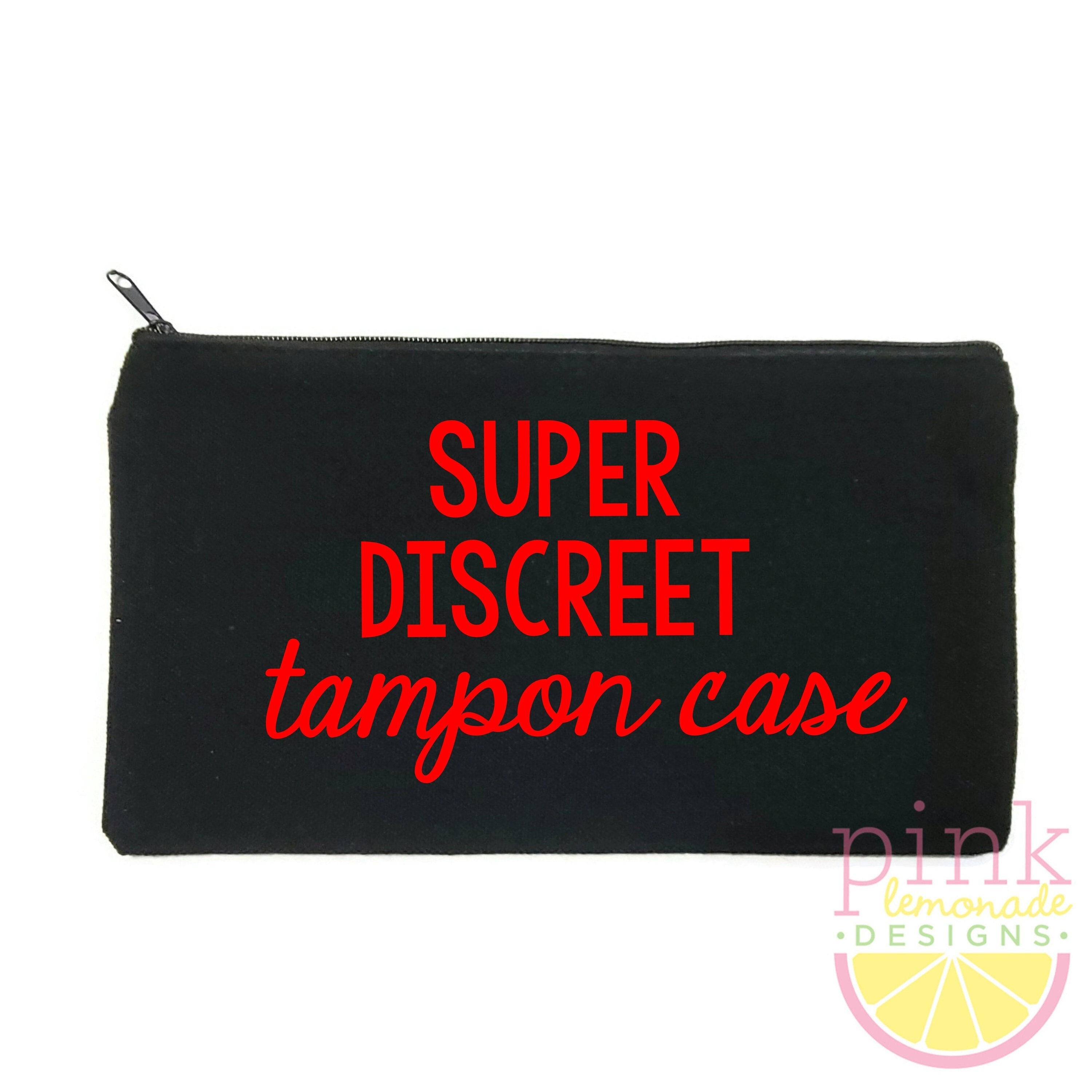 Flamingo Tampon Holder, Tampon Case, Tampon Bag, Discreet Tampon Pouch,  Privacy Pouch Ideal for Girls in College, School, Work. 