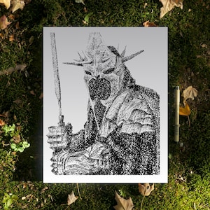 The Witch King Word Art Portrait Print