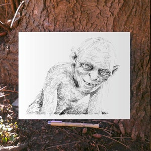 My Precious Word Art Portrait Print
