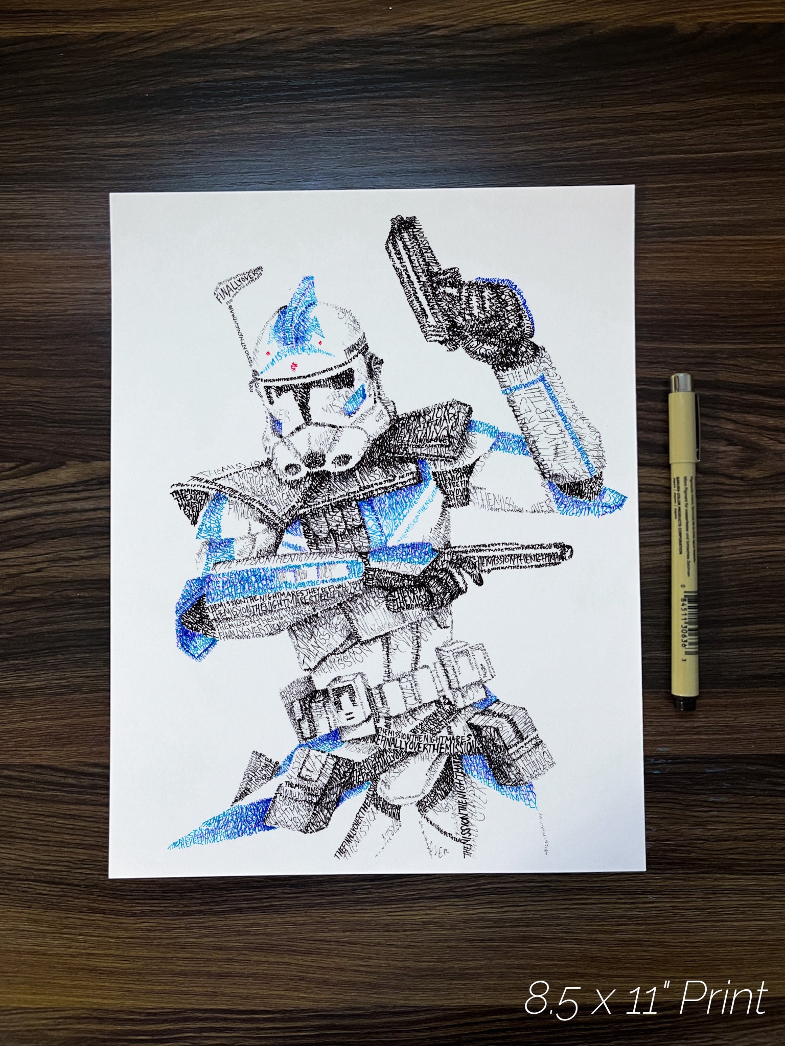 Arc Trooper Fives Word Art Portrait Print - Etsy