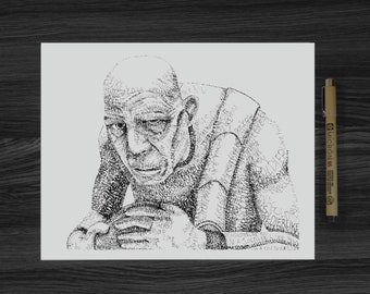 99 Word Art Portrait Print