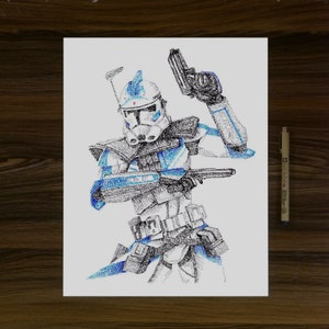 Arc Trooper Fives Word Art Portrait Print