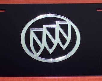 Espejo retrovisor acrílico cortado con láser para matrícula Buick con efecto 3D