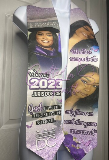 Customized Satin Graduation Stole | Custom Graduation Stole