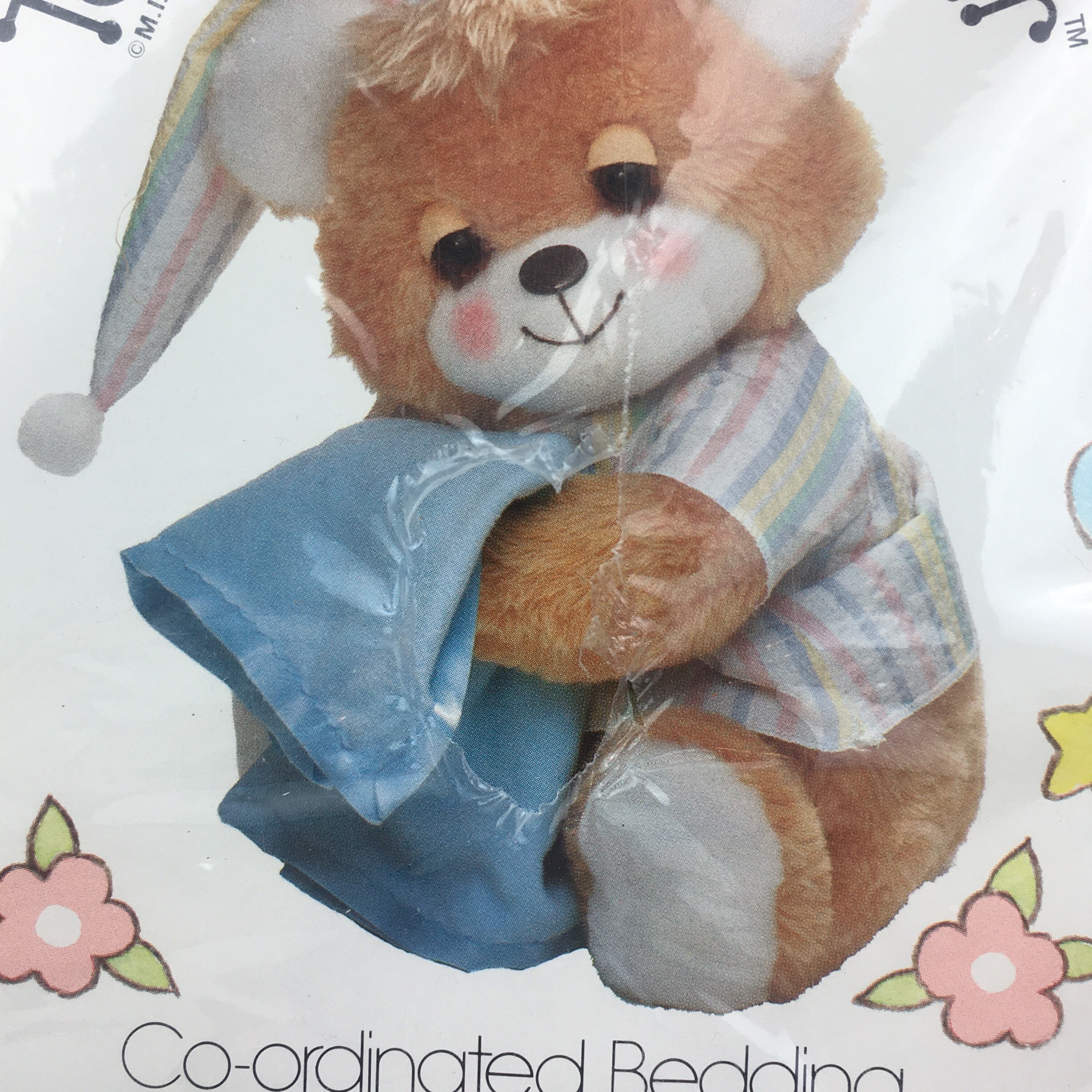 Vintage 1980s Teddy Beddy Bear NEW Quilted Crib Blanket Riegel Etsy