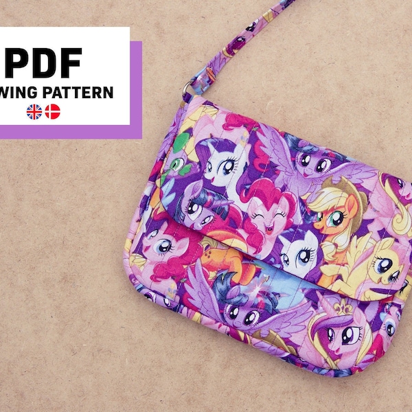 Girls purse pattern digital download, girls crossbody purse intermediate sewing patterns, tween purse pattern PDF, DIY Christmas gifts for