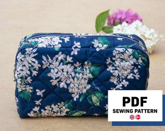 PDF sewing patterns for women, toiletry bag women, diy makeup bag, diy bag pattern, diy gifts for women, travel bag pattern, christmas gifts
