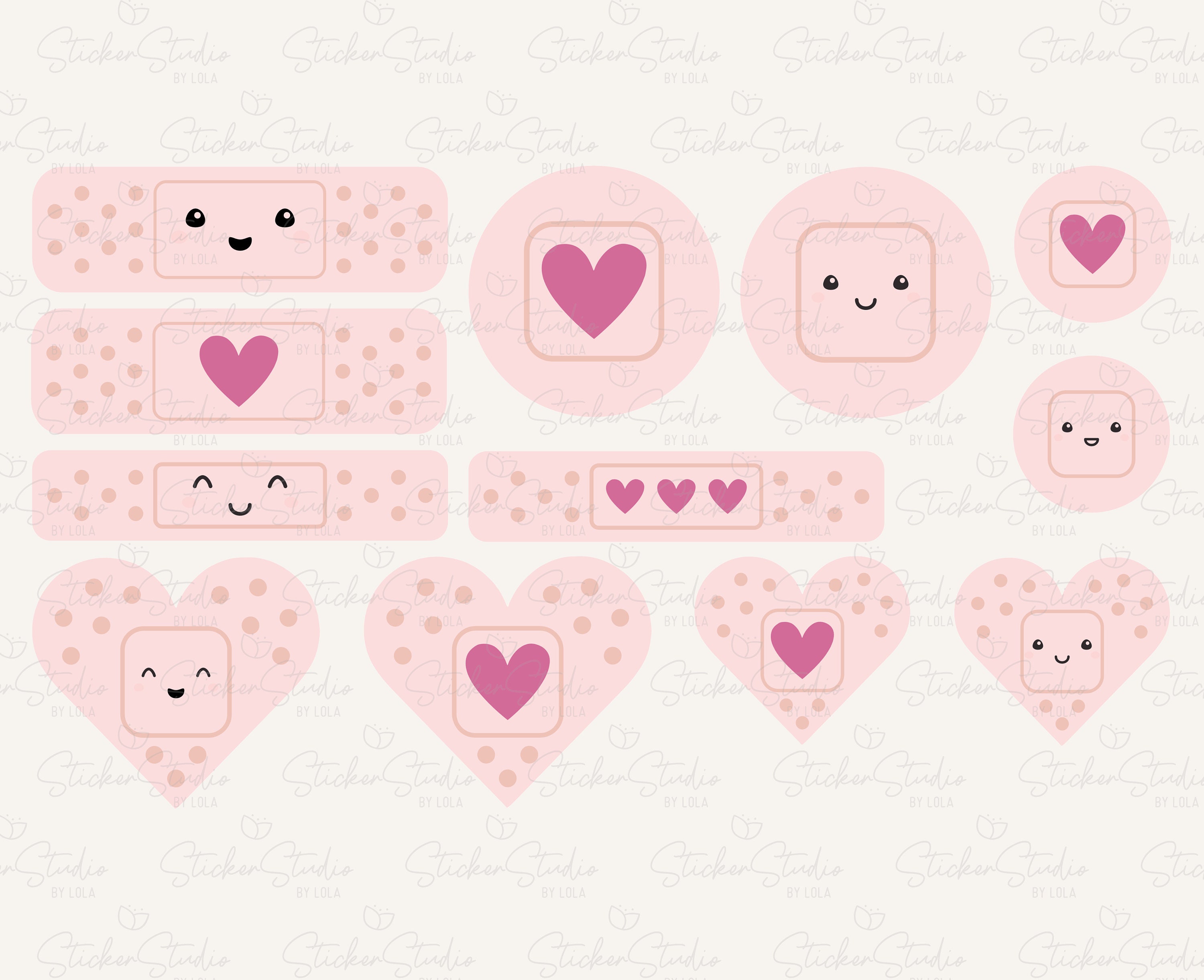 Band Aid SVG Cut File for Silhouette and Cricut, Bandaid Clipart