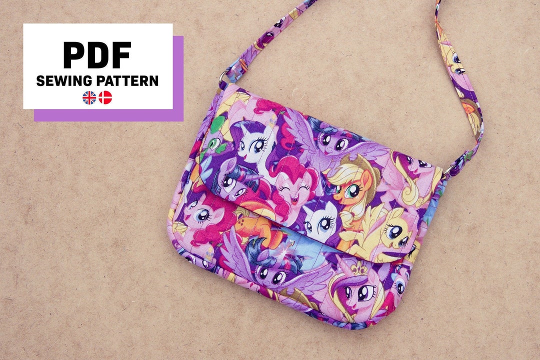 Girls Purse Pattern Digital Download, Girls Crossbody Purse