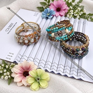 Varillas mágicas Coil Buddy Plus, guía para pulseras de alambre con memoria, ayuda para pulseras de alambre con memoria, guía de patrones para pulseras de cuentas, varillas mágicas