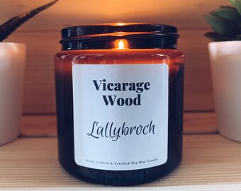 Highland Heather Scottish Glen Scented Soy Wax Tin Candle Handmade Scots Highlander Outlander Scent