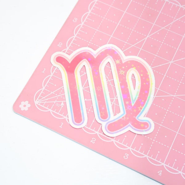 Virgo Astrology Sign Sticker | Cute Virgo Gift, Cute Laptop Stickers