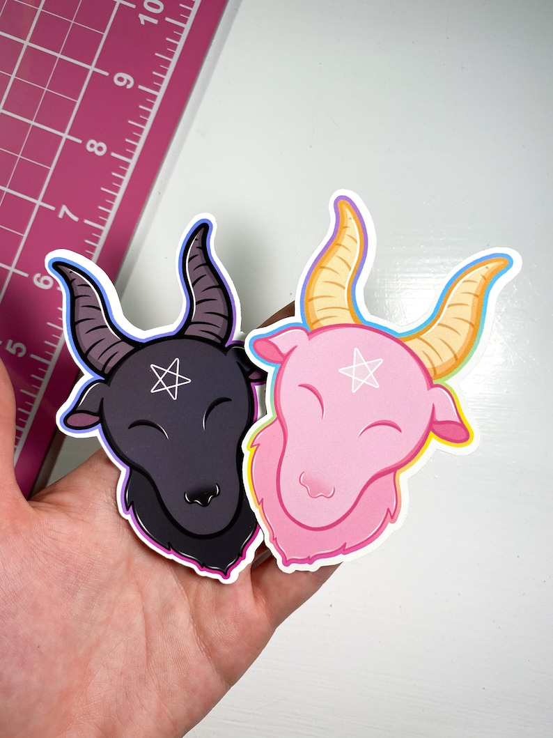 Cute Baphomet Halloween Witch Sticker Kawaii Stickers Cute Cute Baphomet Halloween Witch Sticker Kawaii Stickers Cute