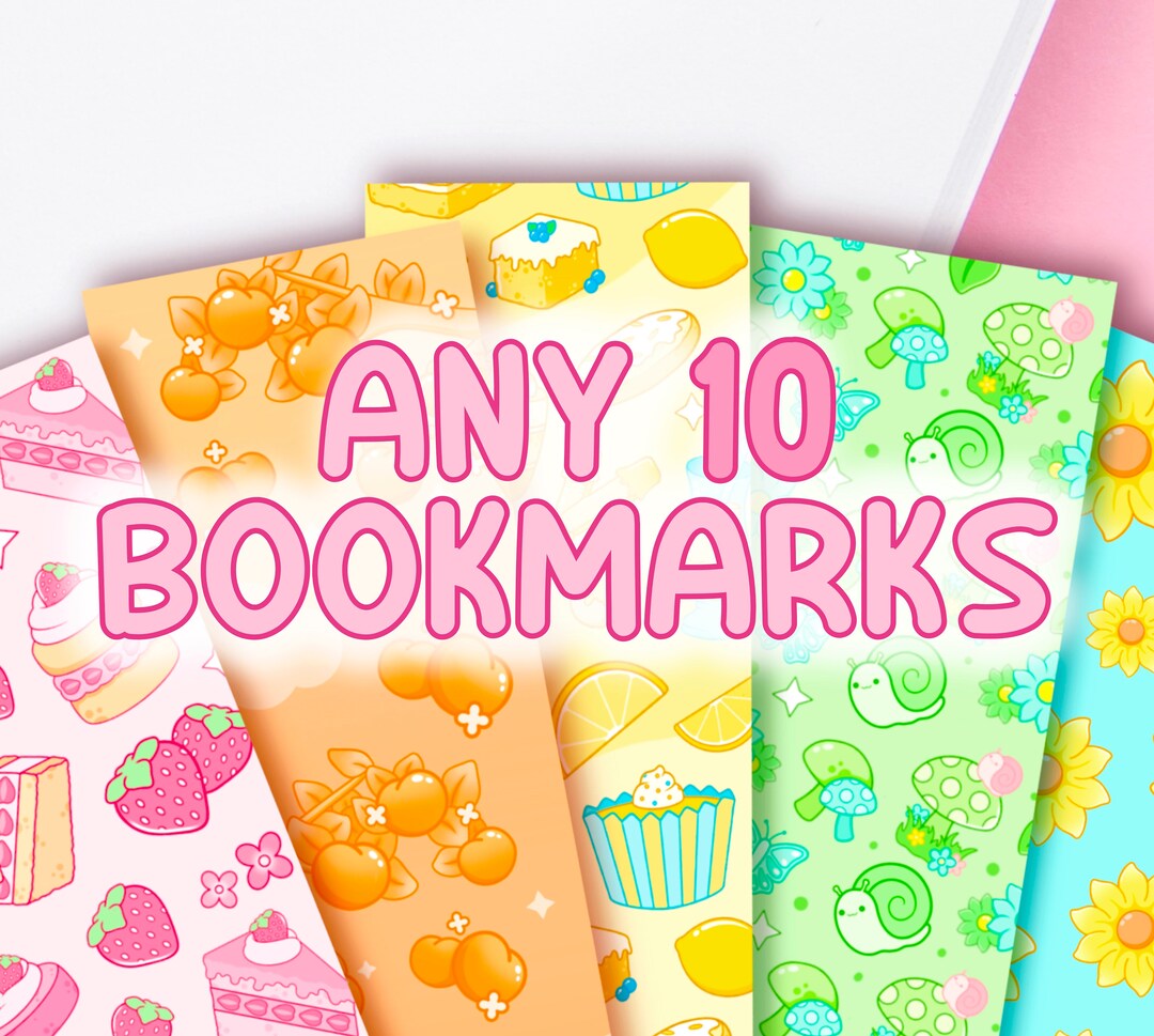 10-pack-custom-cute-bookmark-bundle-choose-your-own-bookmark-pack-cute