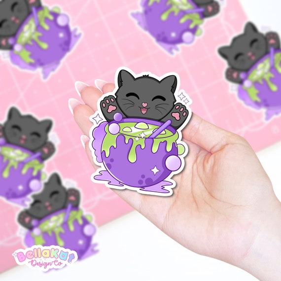 Pegatinas de lindo gato kawaii, Diseños únicos