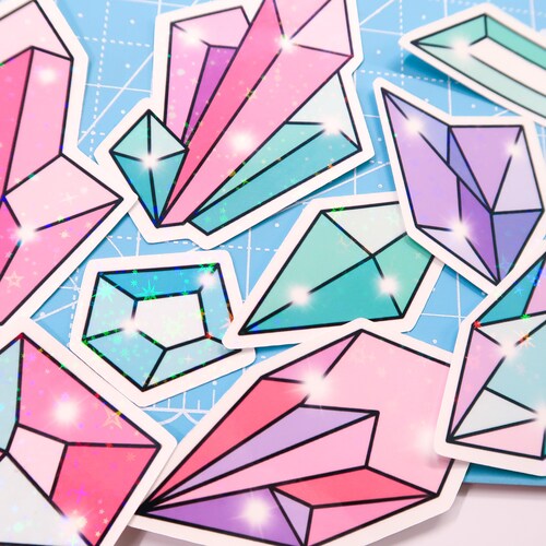 Crystal Magical Sticker Pack Magical Girl Sticker Gift - Etsy Crystal Magical Sticker Pack Magical Girl Sticker Gift - Etsy