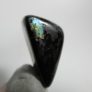 Authentic Greenland Nuummite Freeform. 58.39 Carats.