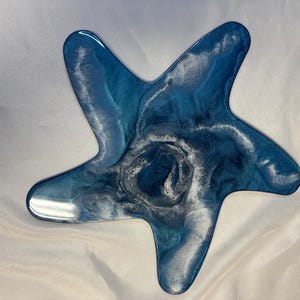 Starfish Resin Wall Art: Beach Home Decor, 12&quot; Wood Cutout
