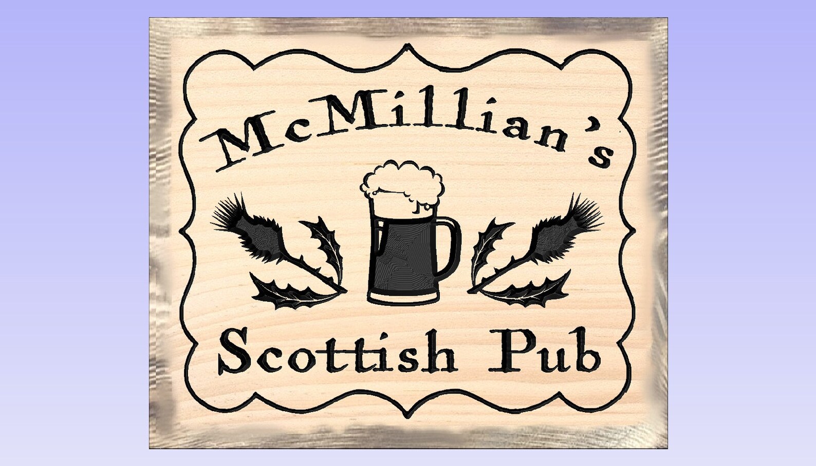 Personalized Scottish Pub Sign Name Scottish Pub Sign Clan Etsy