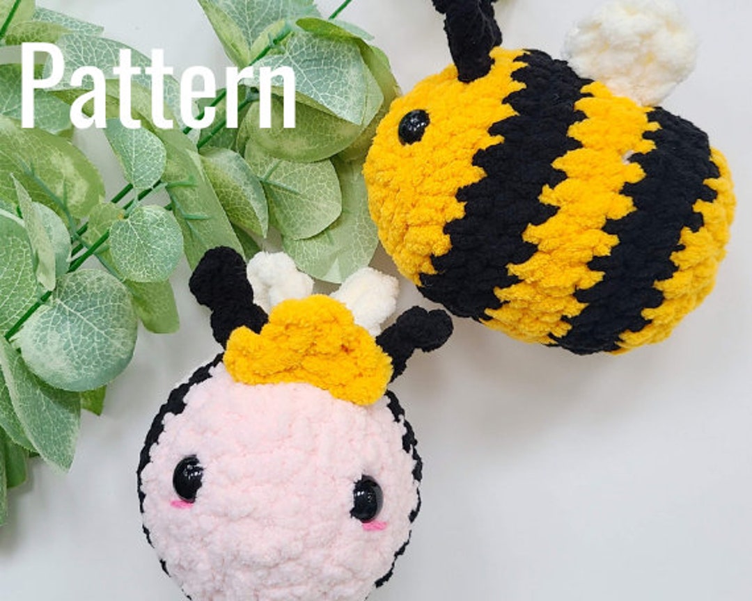 Crochet Pattern: Bumblebee Plush Queen Bee Amigurumi - PDF Pattern ...