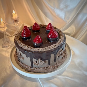 Fake Cake Chocolate with Strawberries
