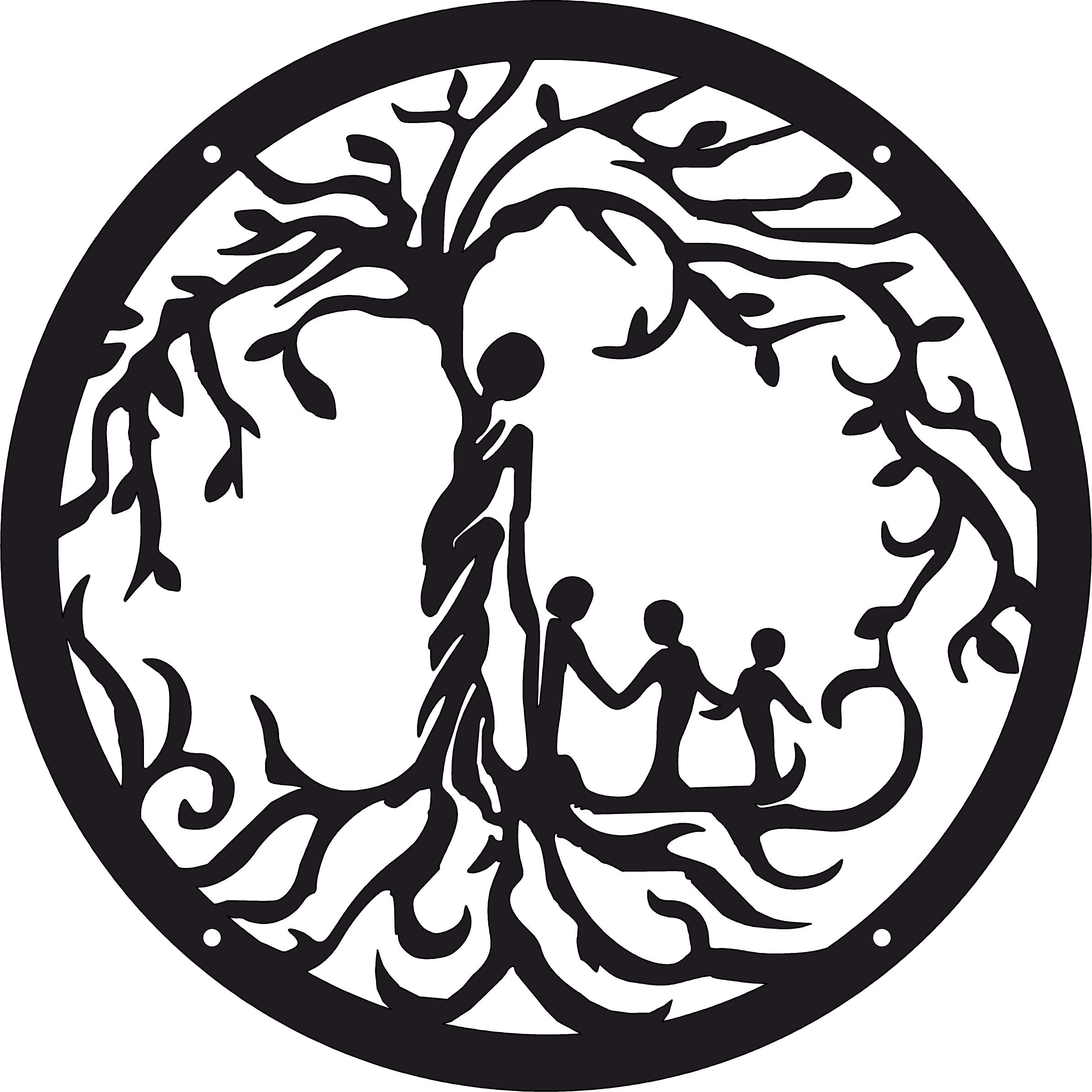 Mother Tree of Life Wall Art With Solar Light. Metal Wall