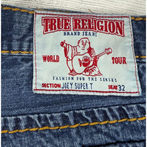 Vintage True Religion Joey Super T Jeans Mens Size 32 Dark Wash