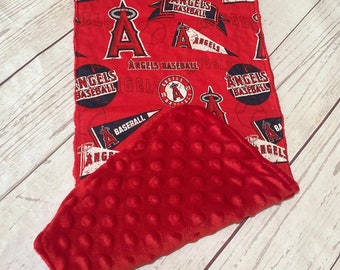Manta para bebé Rams - Manta para bebé niña/niño - Manta de felpa - Manta Minky para bebé tamaño 84 x 94 cm. Baberos Rams - Babero bandana con forro de felpa