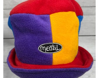 Vintage 1990s 90s Fun Ski Winter Fun Jester Dreadlock Fleece Hat