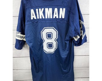 TROY AIKMAN 未署名カスタム ダラス ブルー 縫製 新作 フットボール