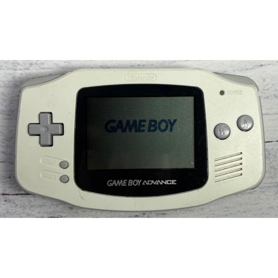 Nintendo Game Boy Advance White AGB-001 Console Super Mario Advance Bundle