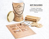 Whiskey barrel making kit, oak wood, bourbon barrel unique gift box for dad and father