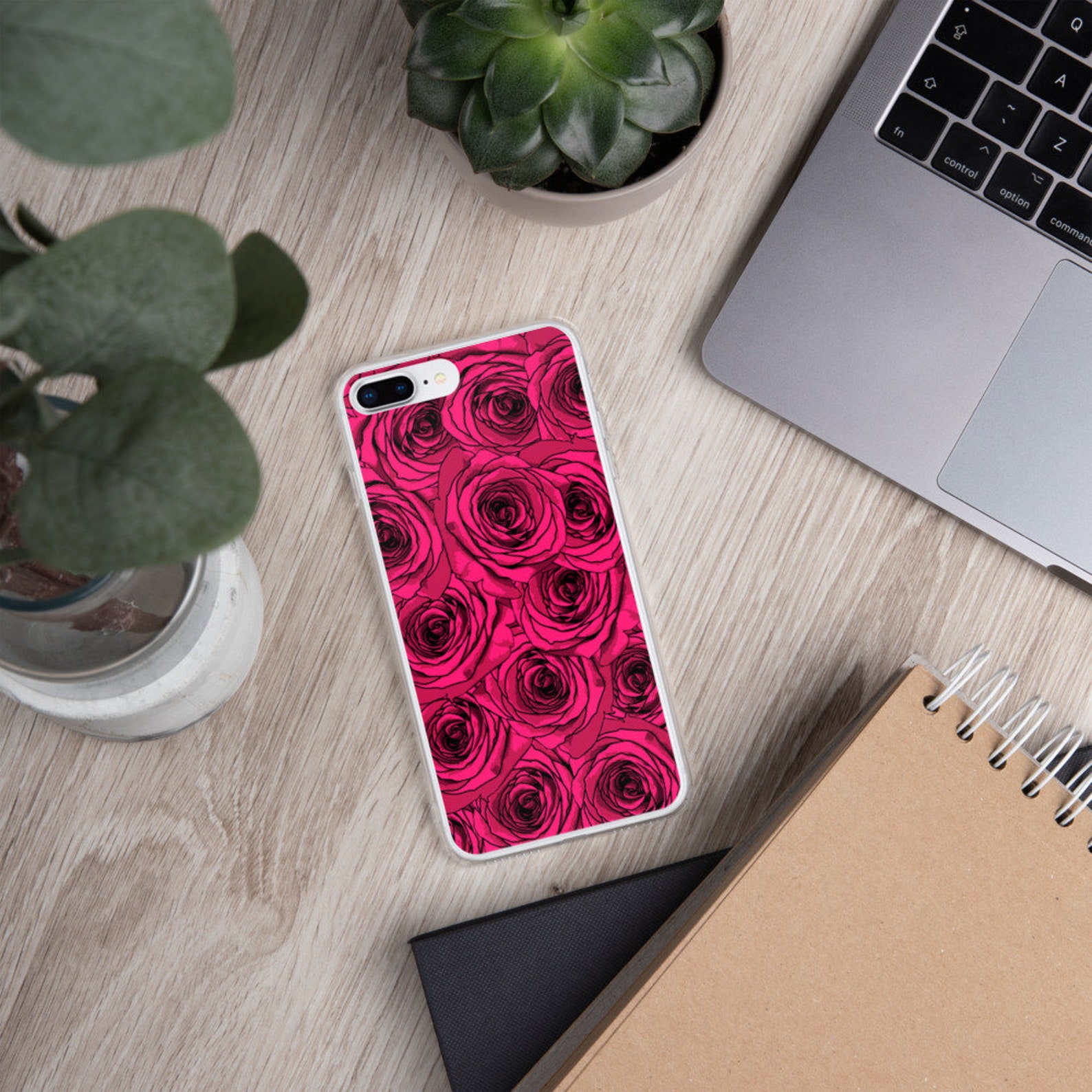 Red Rose iPhone Case Floral Fashion Phone Case Rose pattern Etsy