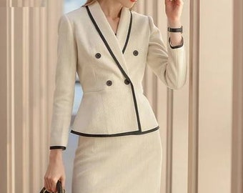 long skirt suits for weddings