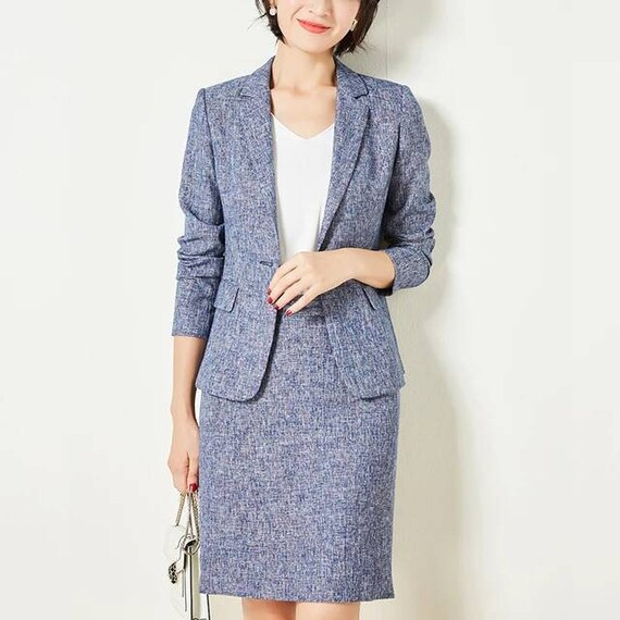 Women's 2 piece 2025 denim suit