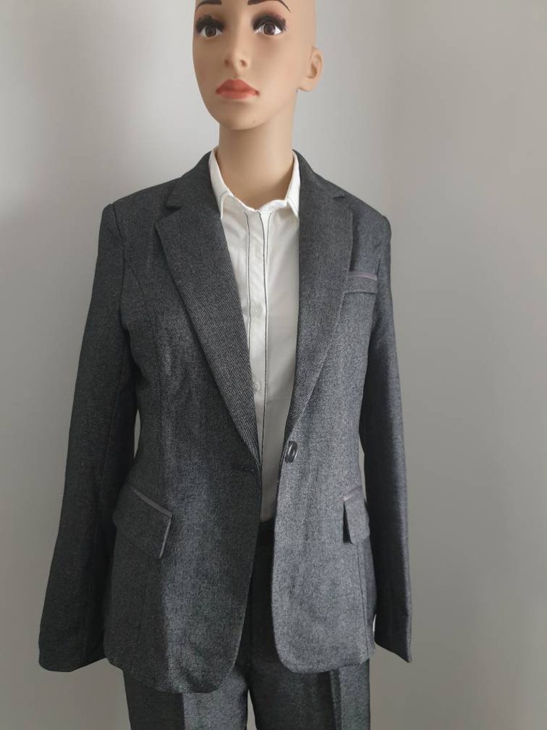 Charcoal Grey 4piece Suits for Women Formal Tailored Suits Etsy UK