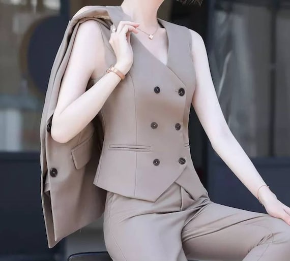 Novelty Wine Formal Business Suits with Pants and Jackets Coat for Women  Ladies Office Work Wear Autumn Winter Blazers Pantsuits - AliExpress